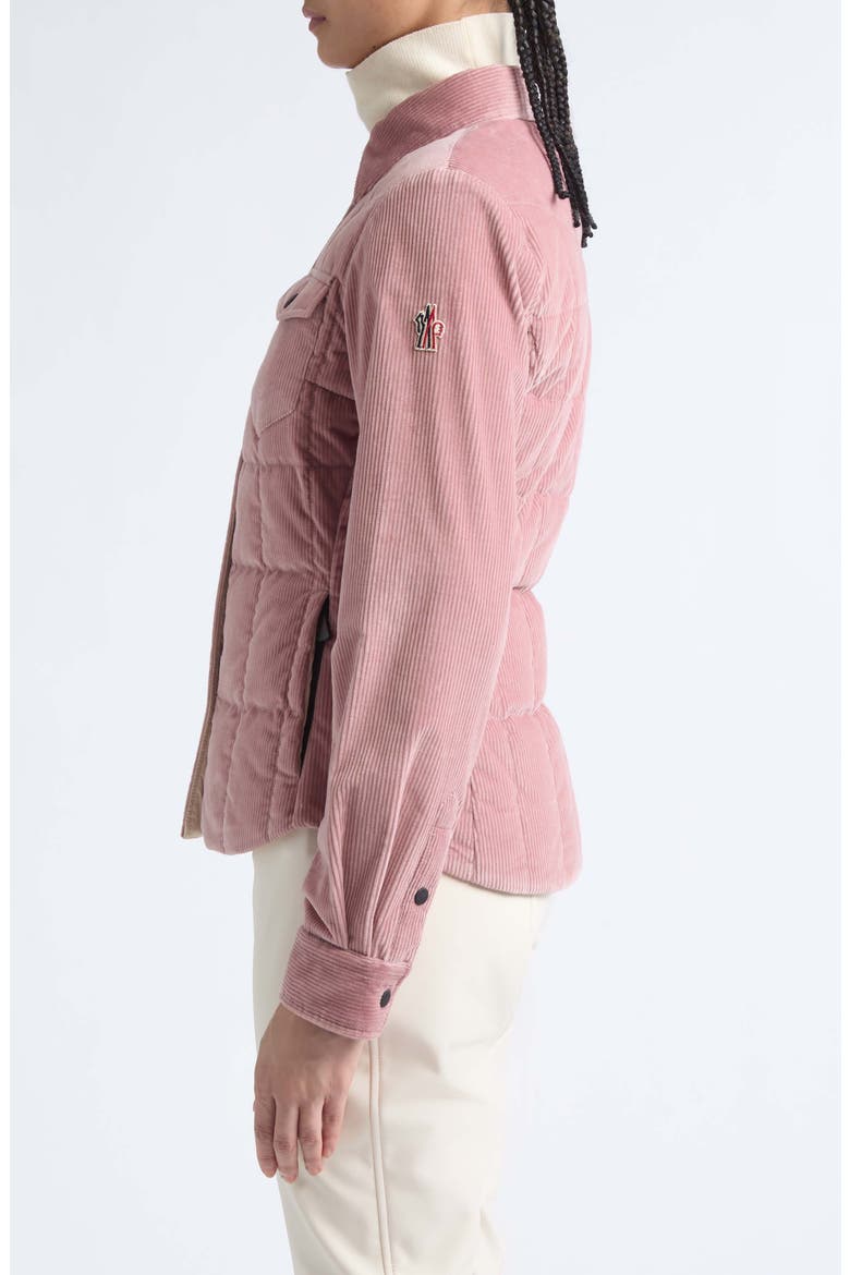 Nangy Corduroy Down Shirt Jacket, Alternate, color, ROSETTE