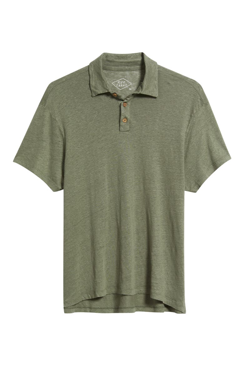 Linen Polo, Alternate, color, JADE
