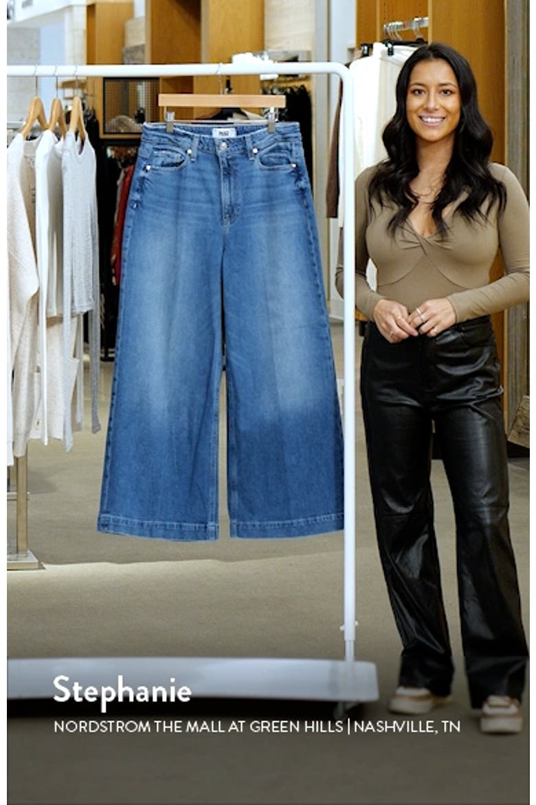 Harper High Waist Ankle Wide Leg Jeans video