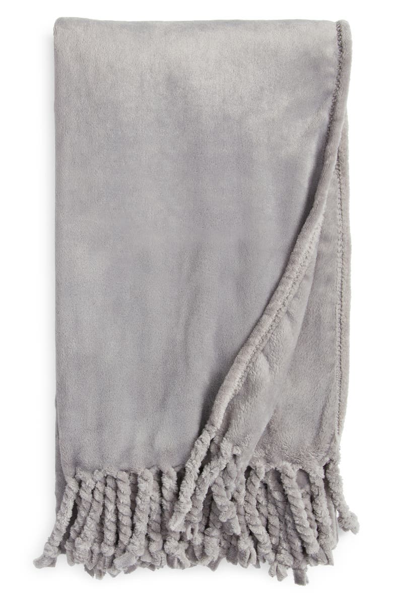 Nordstrom Bliss Throw Blanket, Main, color, Grey Griffin