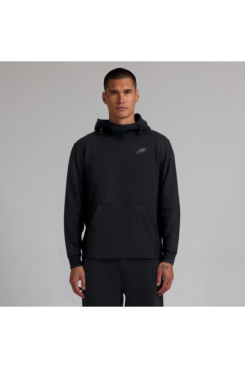 Unisex Fanatics Black Philadelphia Eagles Front Office Tonal Tri-Blend Pullover Hoodie, Alternate, color, Black