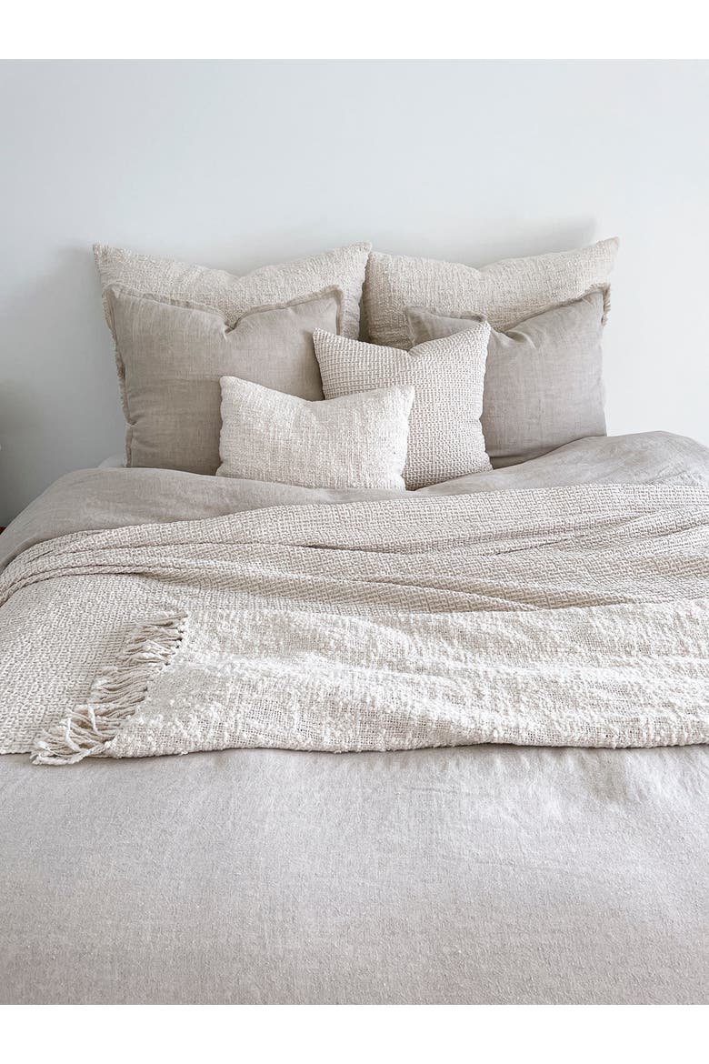 Cozy Cotton Boucle Throw, Alternate, color, White