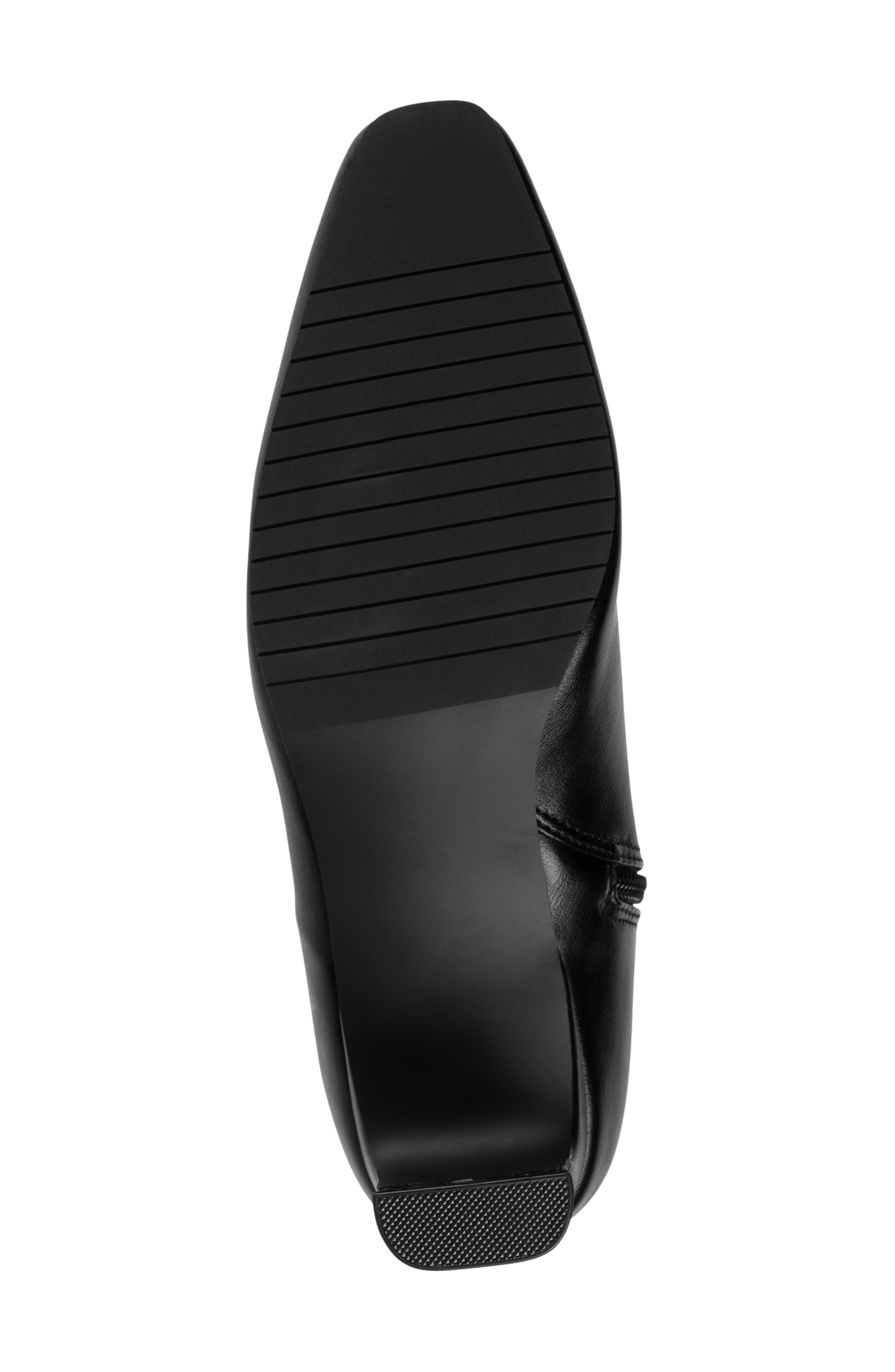 Larsa Faux Leather Ankle Boot, Alternate, color, BLACK