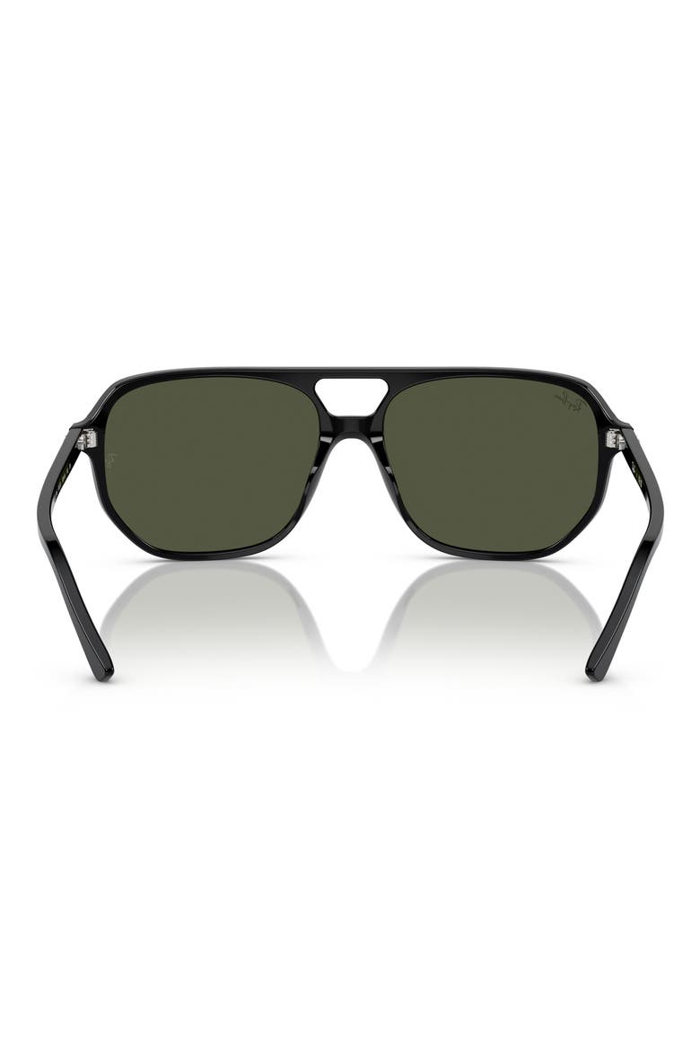 Bill One 57mm Sunglasses, Alternate, color, BLACK