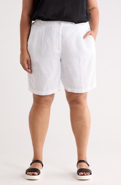 Organic Linen Shorts (Plus)