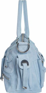 Cynthia Rowley Suede Cargo Pocket Shoulder Bag