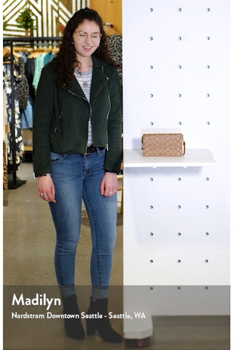 Hayden Signature Canvas & Leather Foldover Convertible Crossbody Bag video