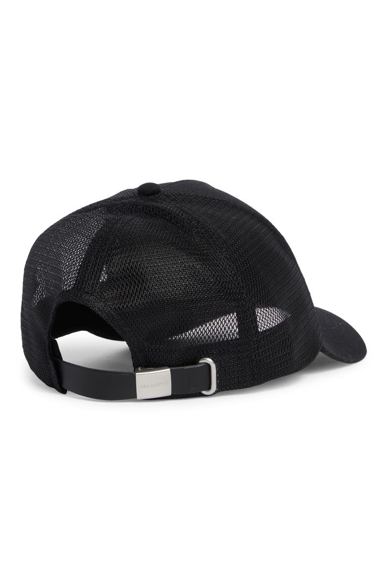 Logo Trucker Hat, Alternate, color, BLACK