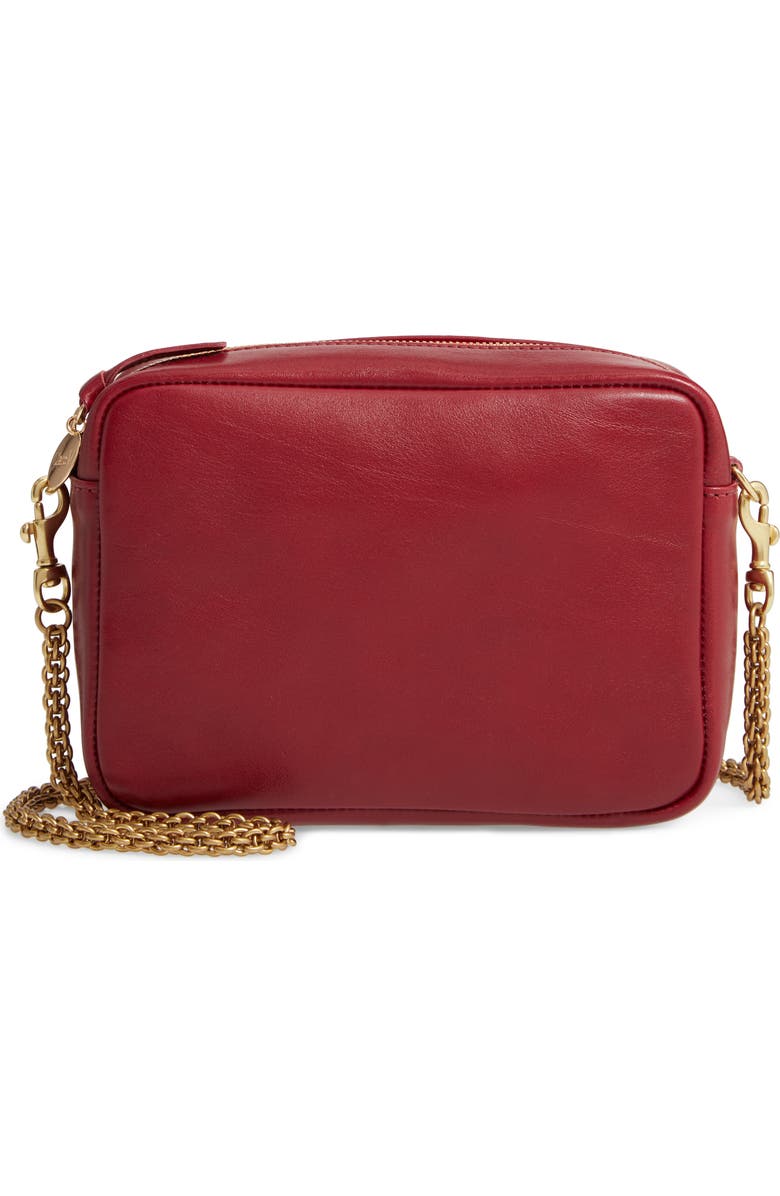 Clare V. Leather Crossbody Bag, Main, color,