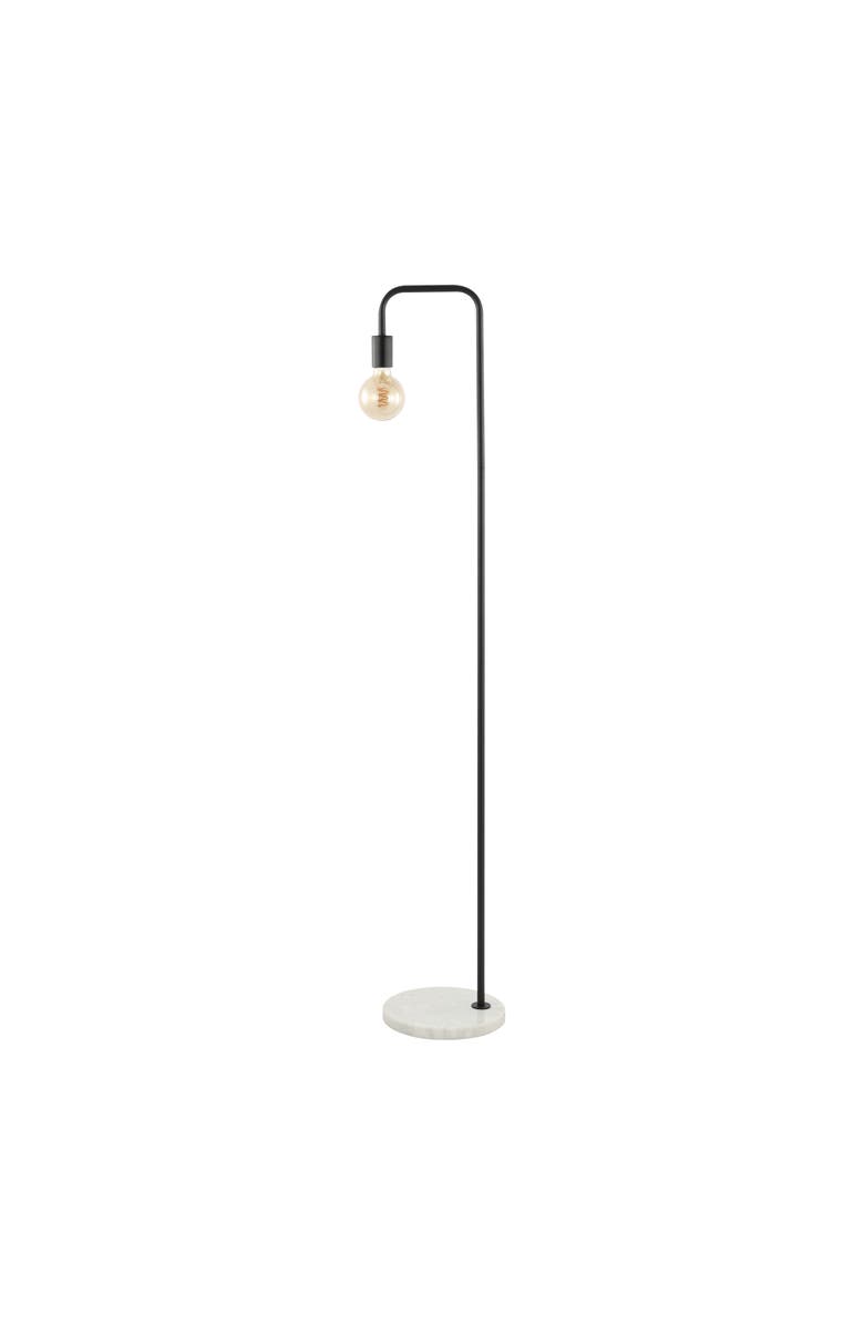 JONATHAN Y Vega Minimalist Edison Metal/Marble Floor Lamp, Alternate, color,