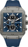 Kenneth Cole New York Arlington Automatic Chronograph Silicone Strap Watch, 43mm