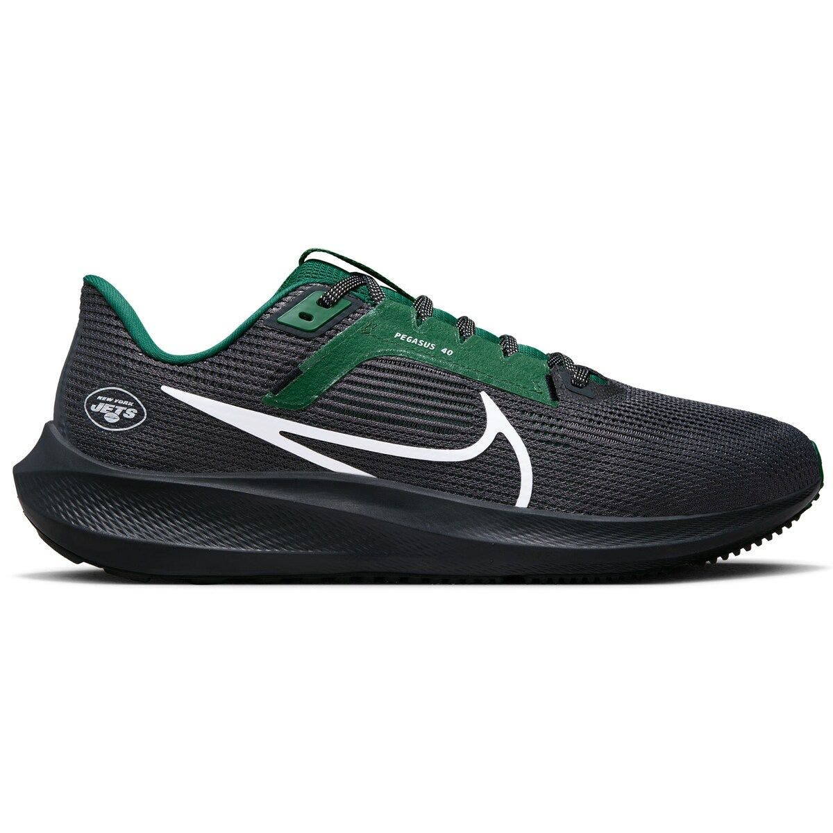 Unisex Nike  Anthracite New York Jets Zoom Pegasus 40 Running Shoe, Main, color, Anthracite