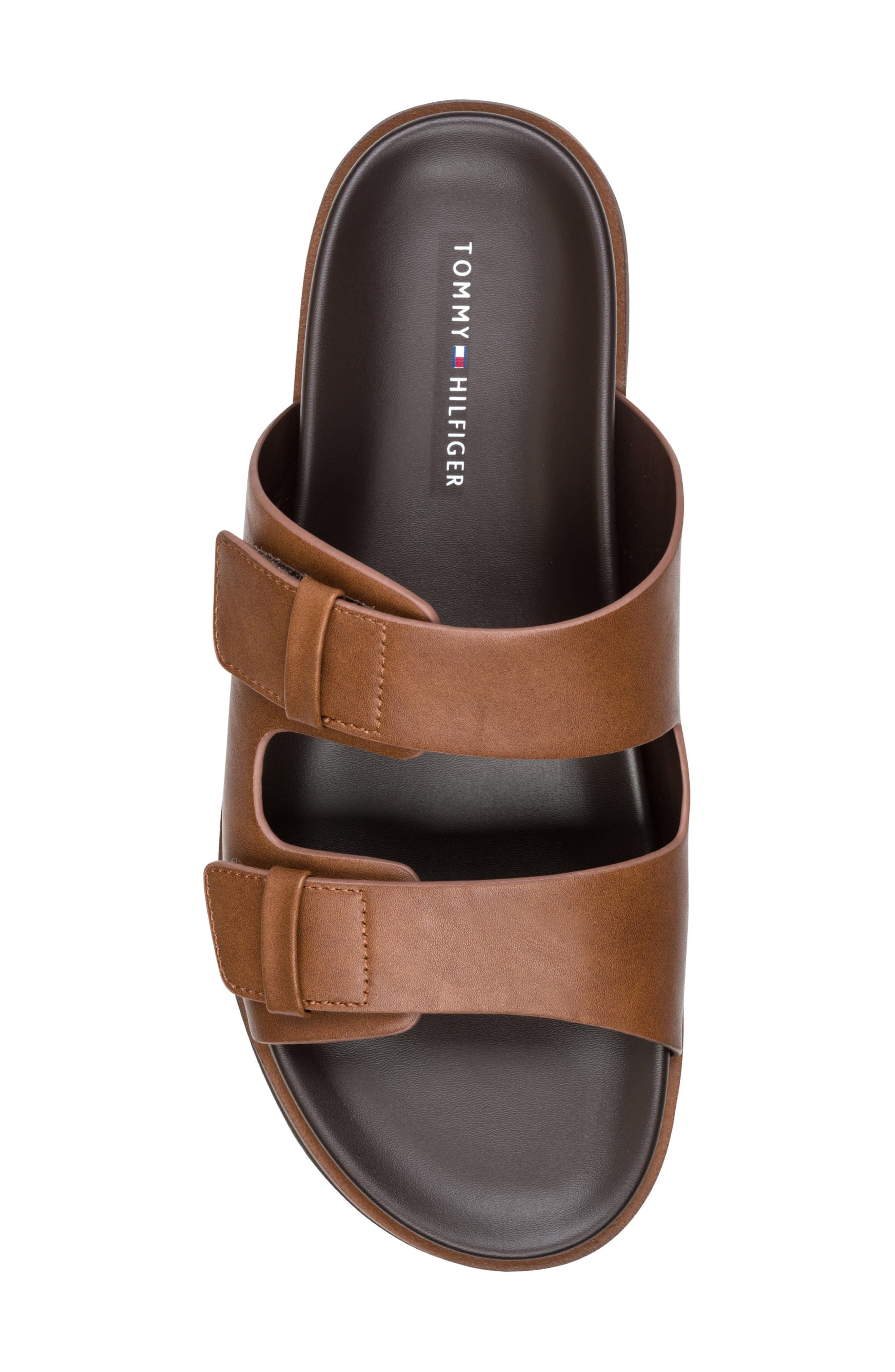 Welker Double Strap Slide Sandal, Alternate, color, LIGHT BROWN