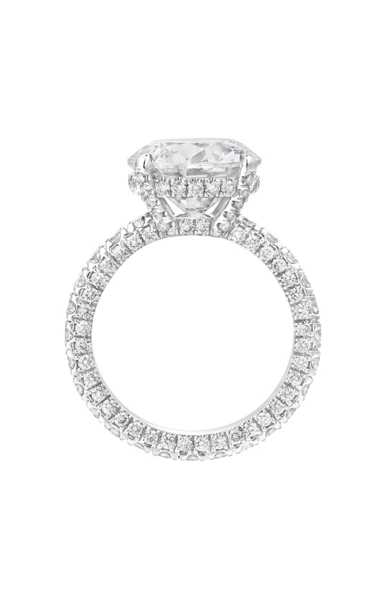 LuvMyJewelry Laryssa 14K Gold Round Lab Grown Diamond Hidden Halo Engagement Ring - 7 Cts, Alternate, color, 14K White Gold