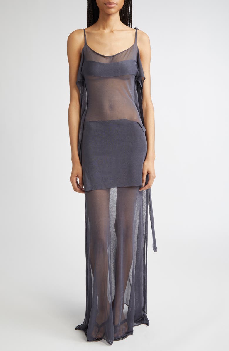 Paloma Wool Zanic Paneled Sheer Maxi Dress, Main, color, 