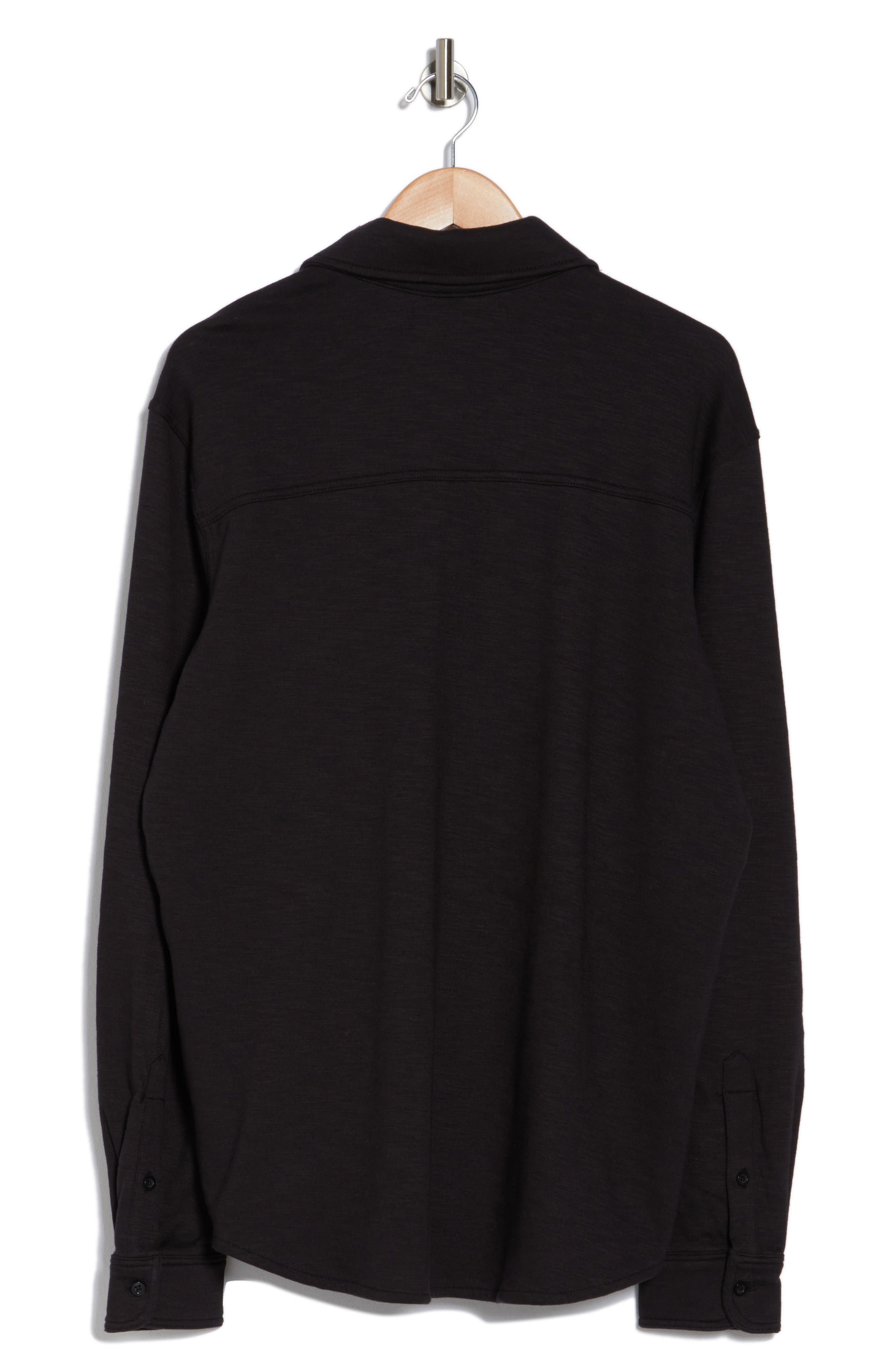 Knit Stretch Cotton Work Shirt