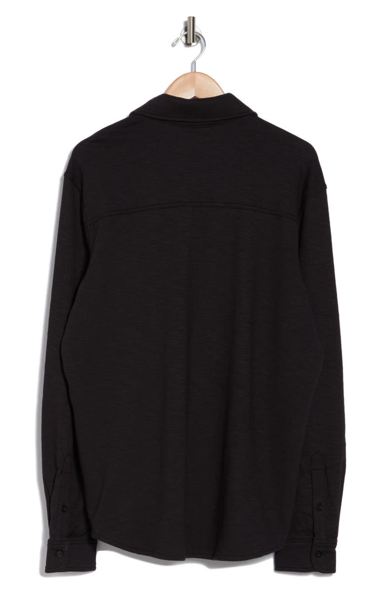 Joe's Knit Stretch Cotton Work Shirt, Alternate, color, Black