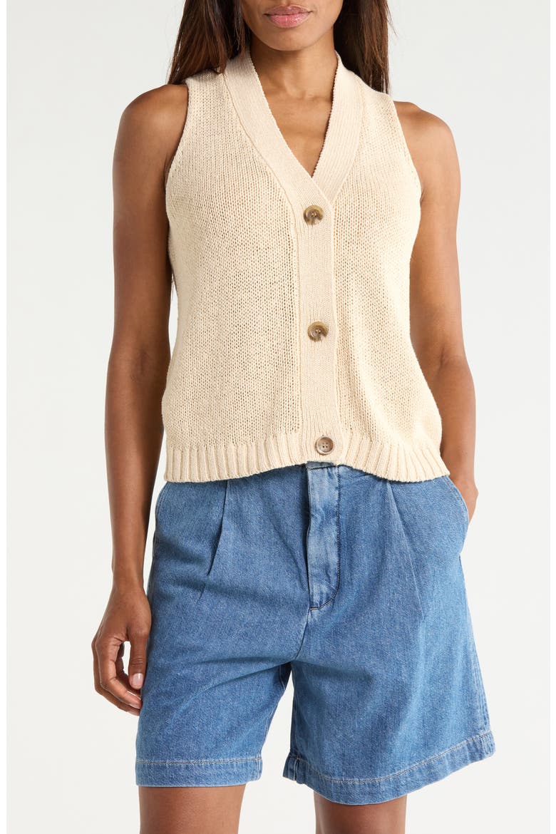 Inessa Sweater Tank, Main, color, NATURAL