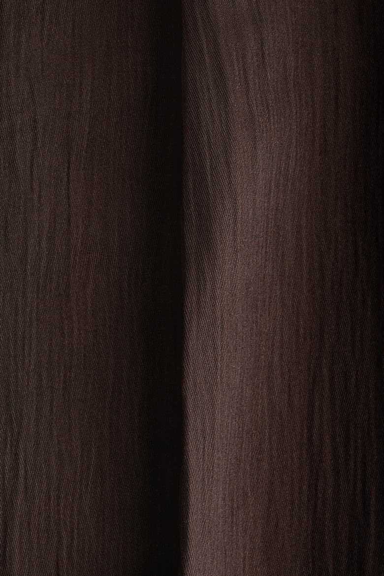 Crinkled Tailored Trousers, Alternate, color, Dark brown