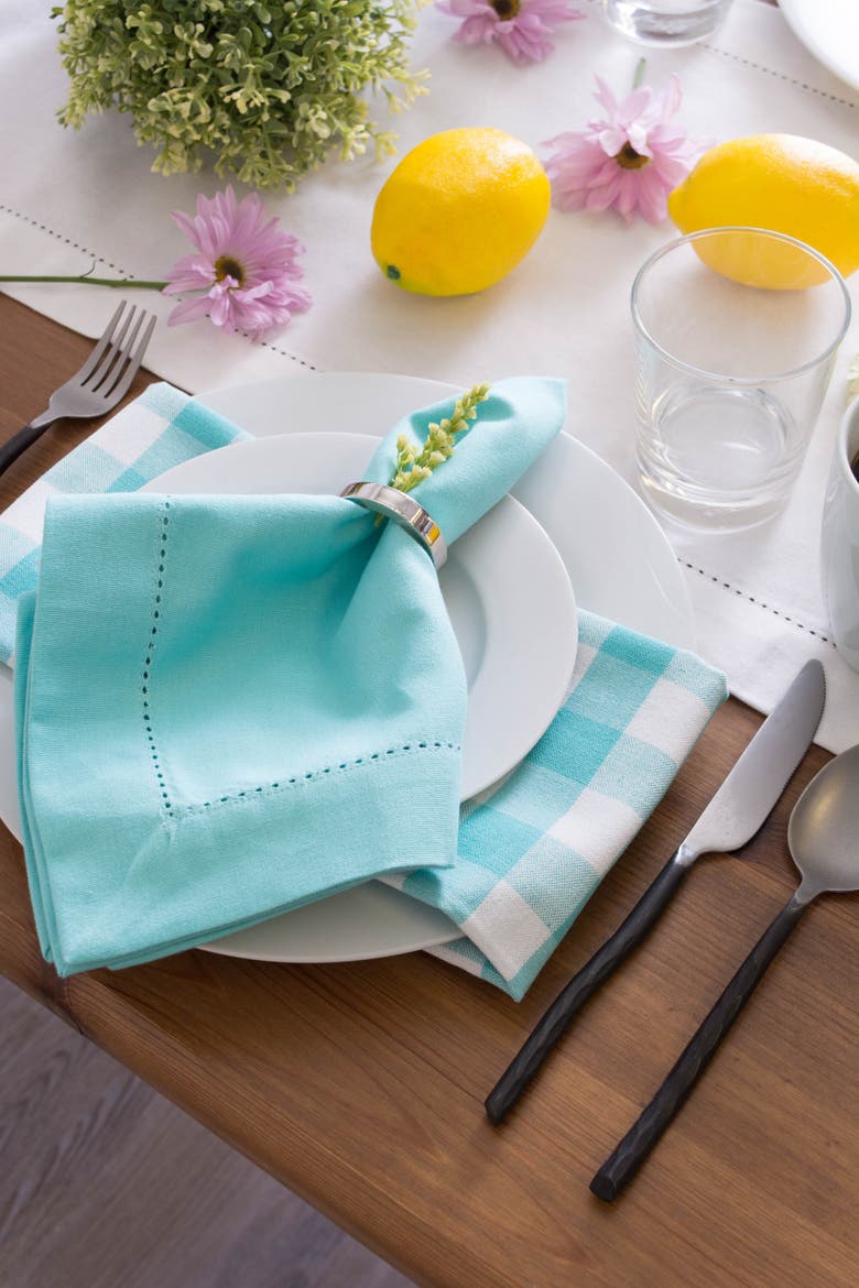 Off-White Hemstitch Table Runner 14x108, Alternate, color, Off-White
