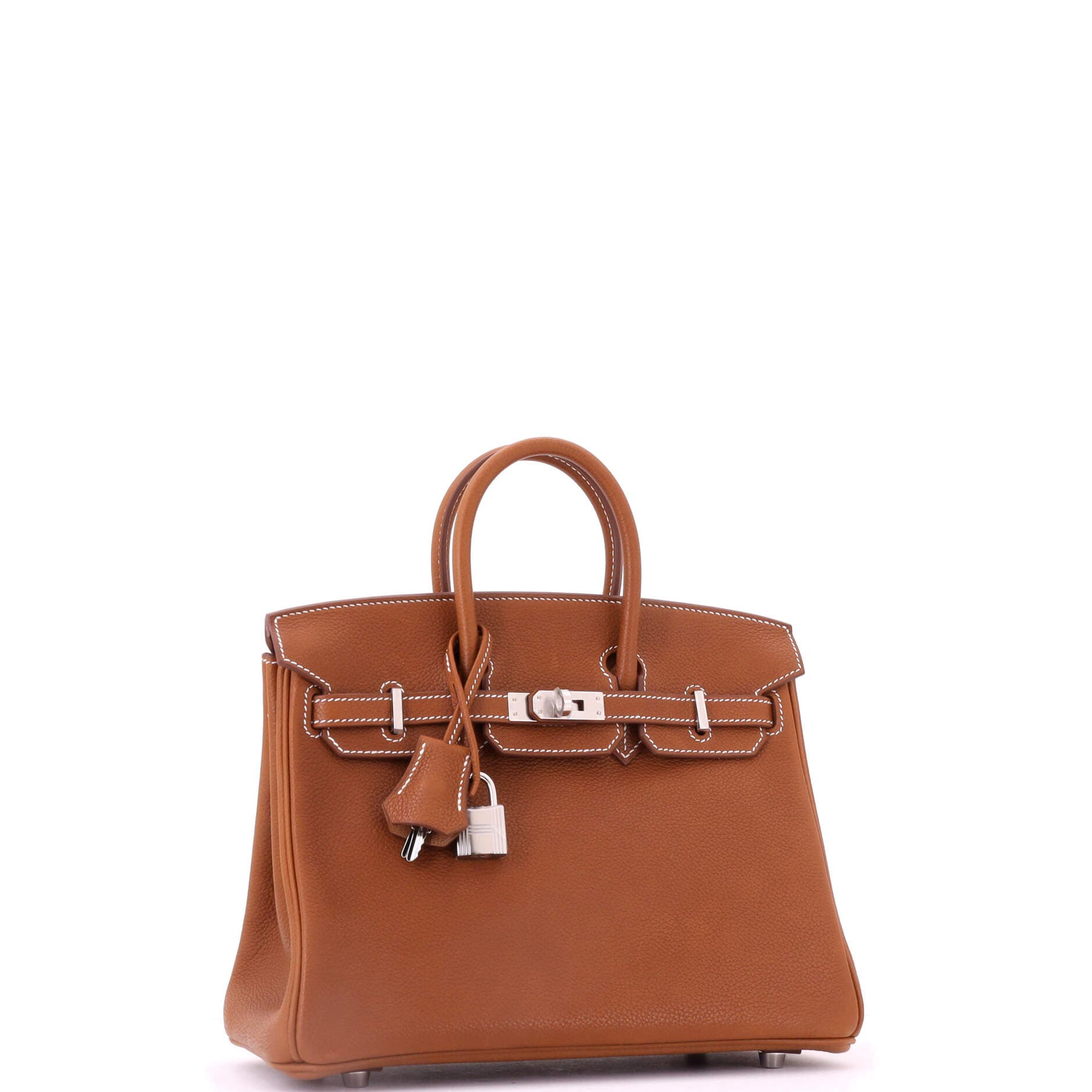 Birkin Handbag Brown Barenia Faubourg With Palladium Hardware 25, Alternate, color, Brown