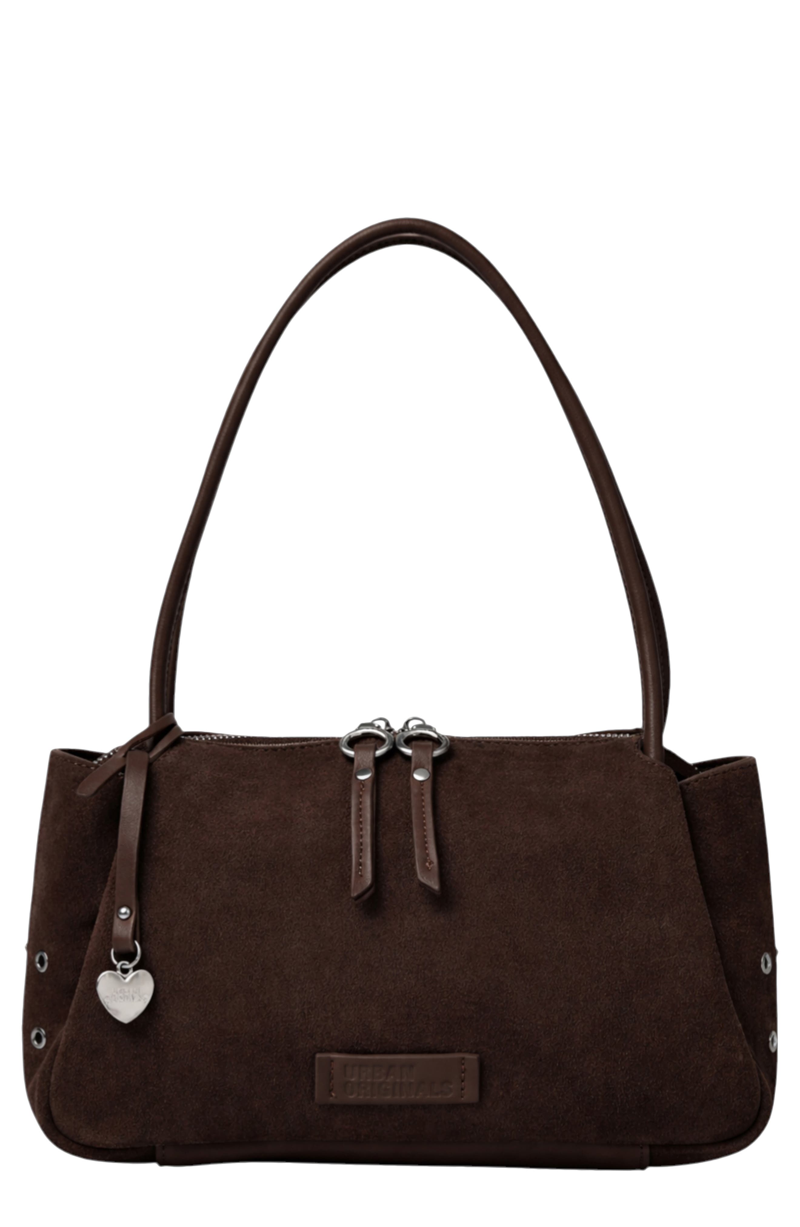 Urban Originals Please Stay Shoulder Bag, Main, color, Chocolate
