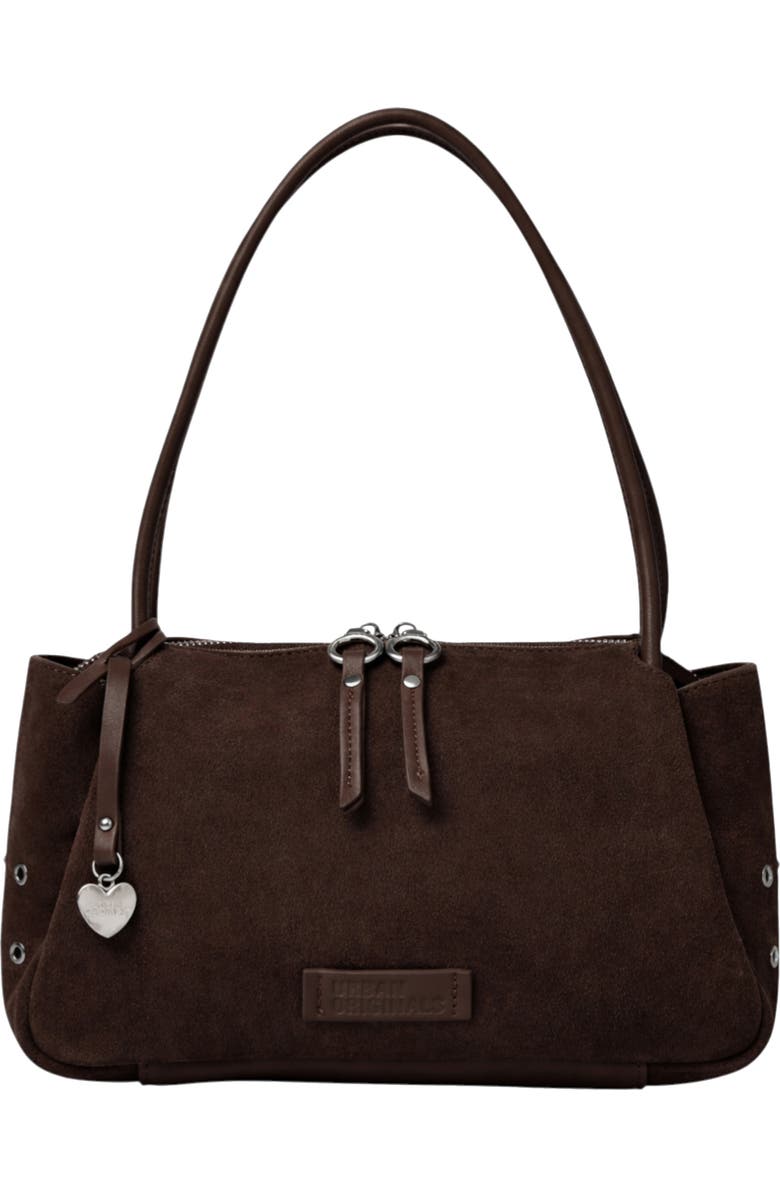 Urban Originals Please Stay Shoulder Bag, Main, color, Chocolate