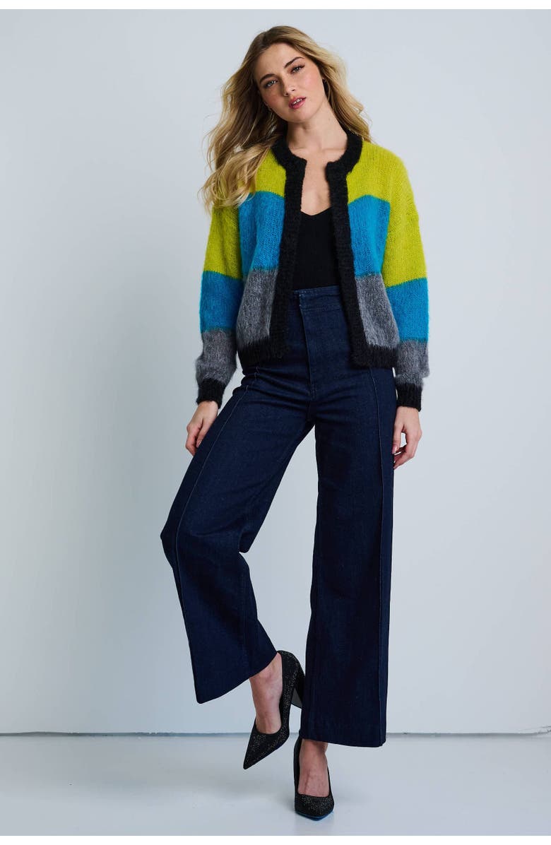 Lisa Todd Tutti Colore Cardigan, Alternate, color, Multi Blue