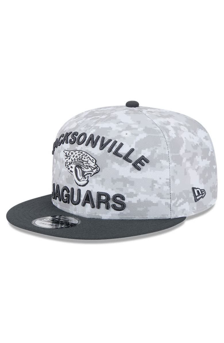 New Era Men's New Era  White/Graphite Jacksonville Jaguars 2024 Salute To Service 9FIFTY Snapback Hat, Alternate, color, White