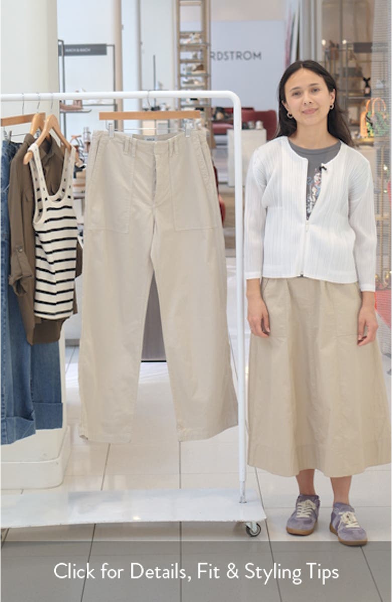 Yuna Low Rise Wide Leg Utility Pants, sales video thumbnail