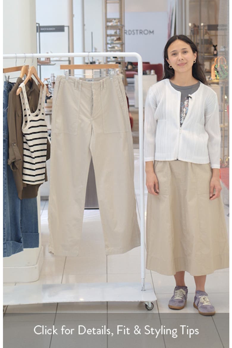 Yuna Low Rise Wide Leg Utility Pants video