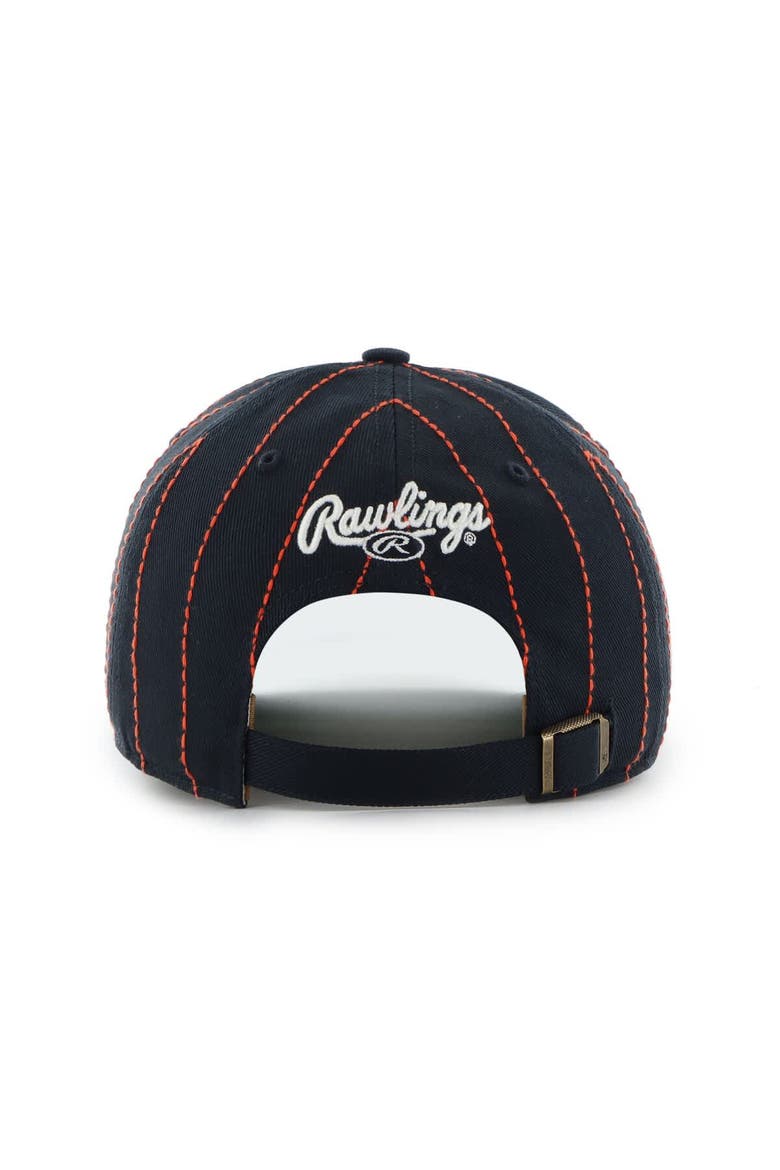 Men's '47 x Rawlings Navy Detroit Tigers Pinstripe Hitch Adjustable Hat, Alternate, color, Navy