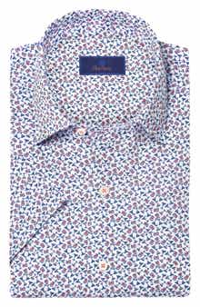 David Donahue Casual Short Sleeve Button-Up Shirt
