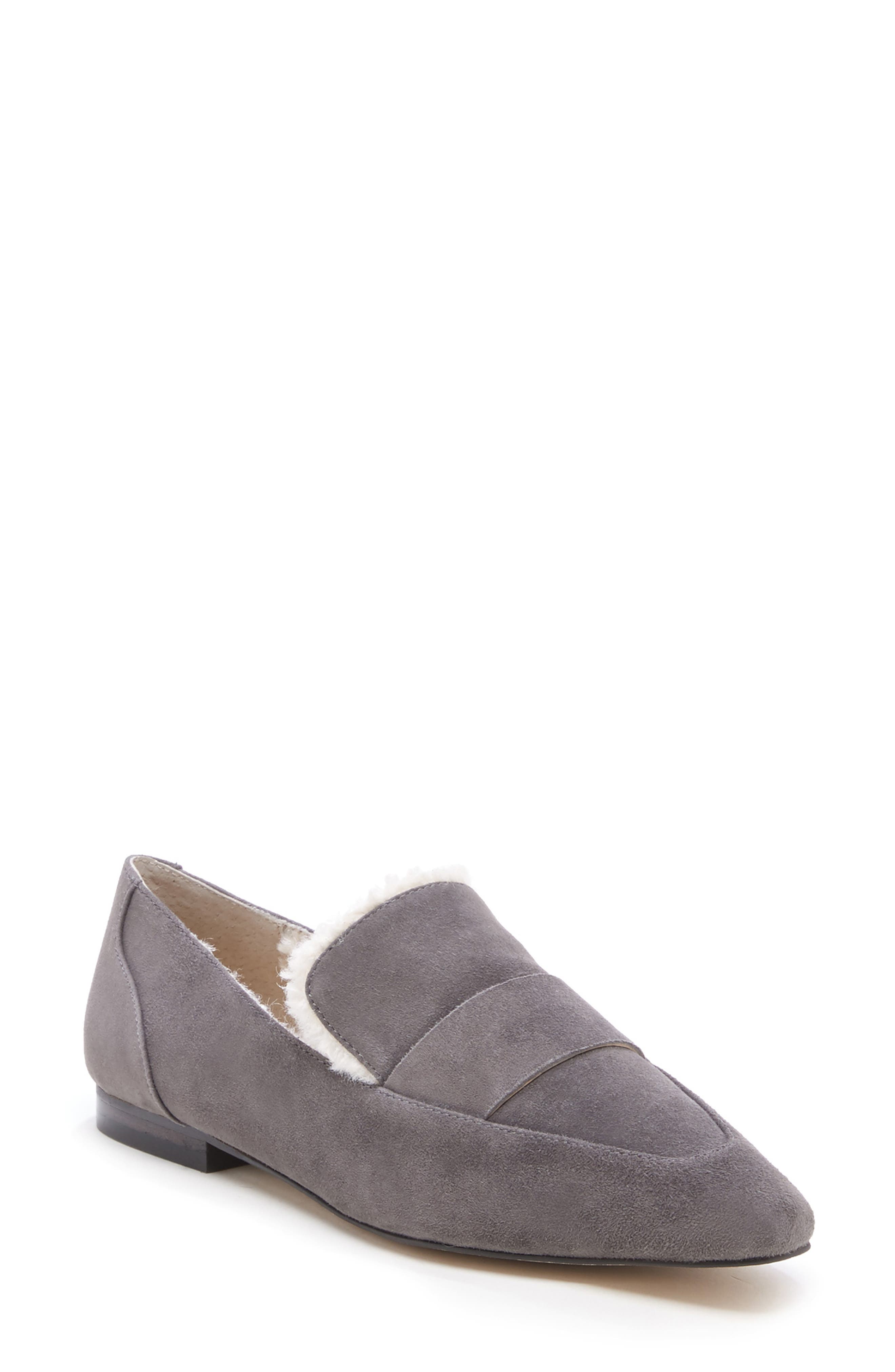 Bettina Loafer, Main, color, GREY STONE SUEDE