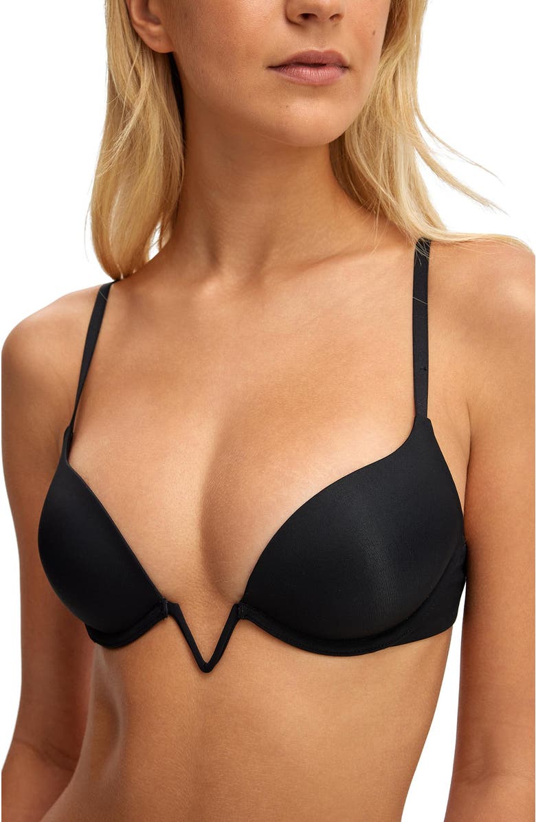 COTTON ON BODY Women's V Wire Lightly Lined Bra, Alternate, color, Black