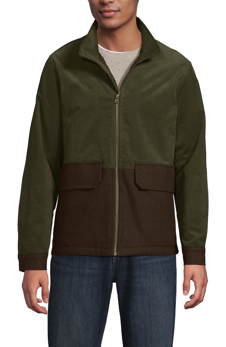 Lands' End Mixed Media Cord Jacket, Alternate, color, Woodland/Walnut Brown