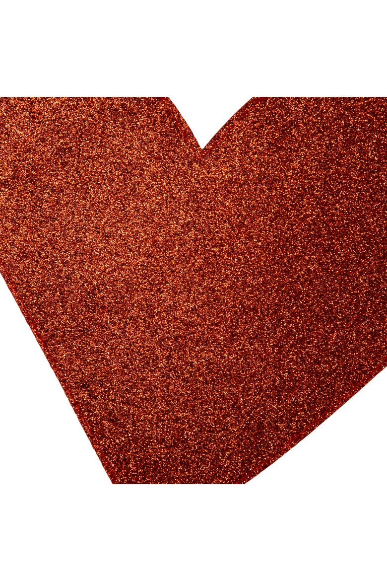 5' Glittered "Love" Valentine's Day Wall Banner Decoration, Alternate, color, Red