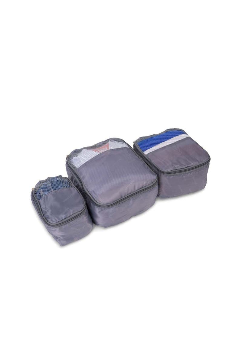 New York Elite 3 Piece (20"/24"/28") Luggage Set With 3 Packing Cubes, Alternate, color, Purple
