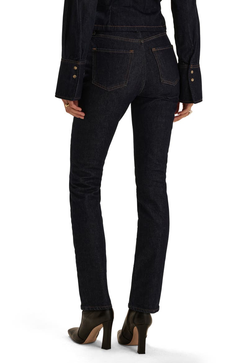 The Valentina Super High Waist Straight Leg Jeans, Alternate, color, OXFORD