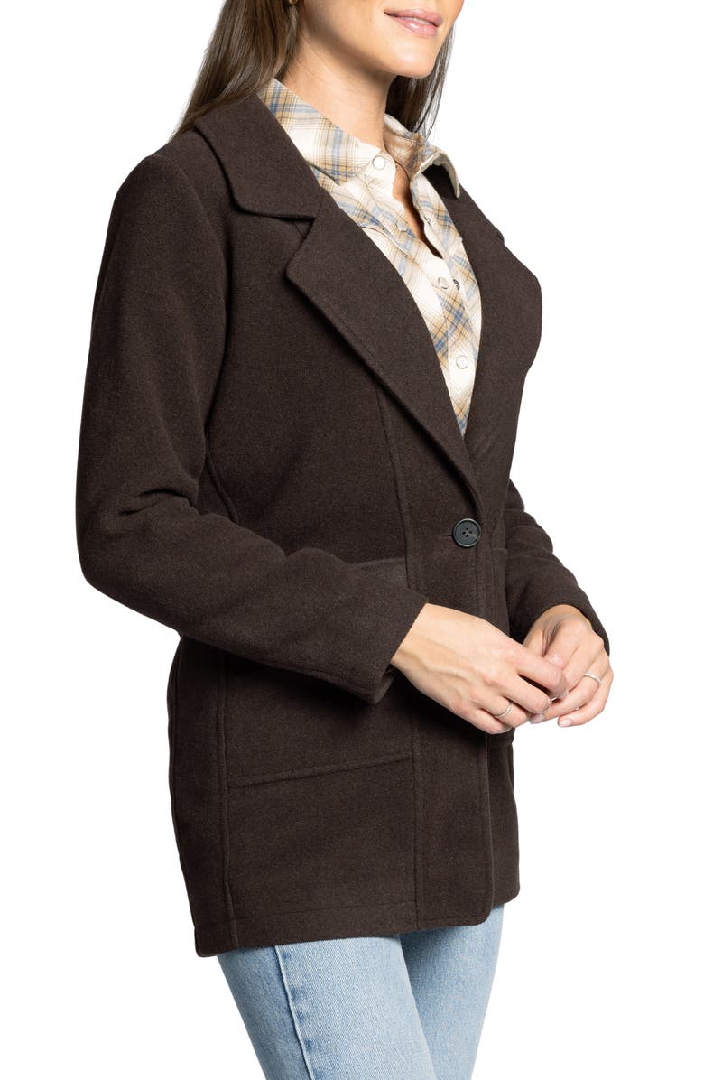 Thread & Supply Willa Coat, Alternate, color, Coffee Bean
