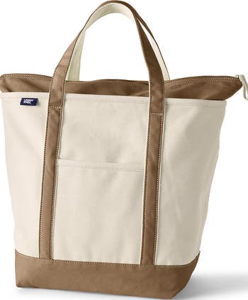 Lands' End Zip Top Canvas Tote Bag | Nordstrom