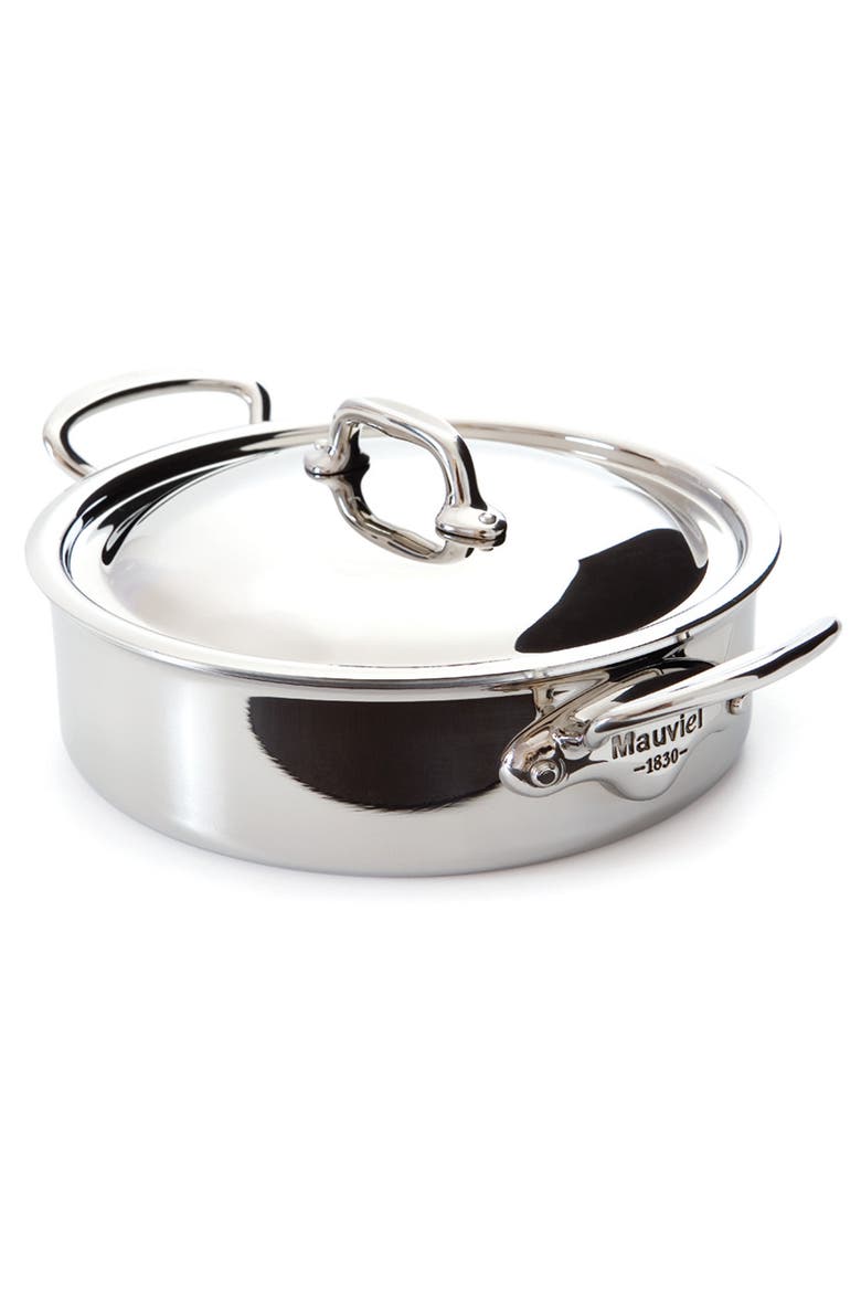 M'Cook 3.4 qt. Stainless Steel Rondeau With Lid, Main, color, Silver