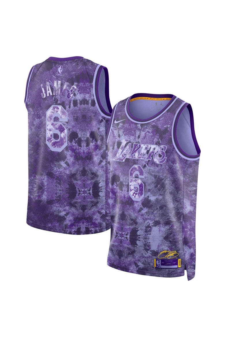 Unisex Nike LeBron James Purple Los Angeles Lakers Select Series Swingman Jersey, Main, color, Purple