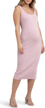 Ripe Maternity Carmen Rib Maternity Dress