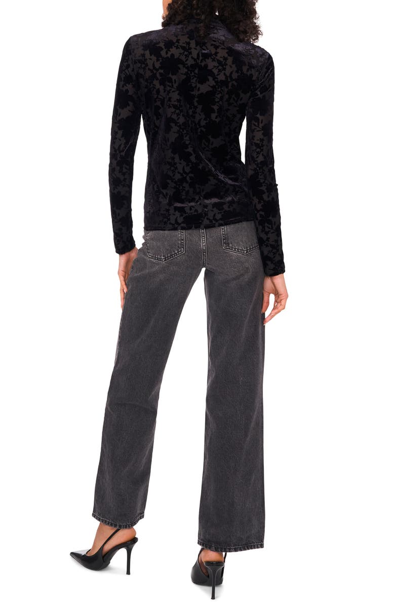 1.STATE Burnout Velvet Mock Neck Top, Alternate, color, 