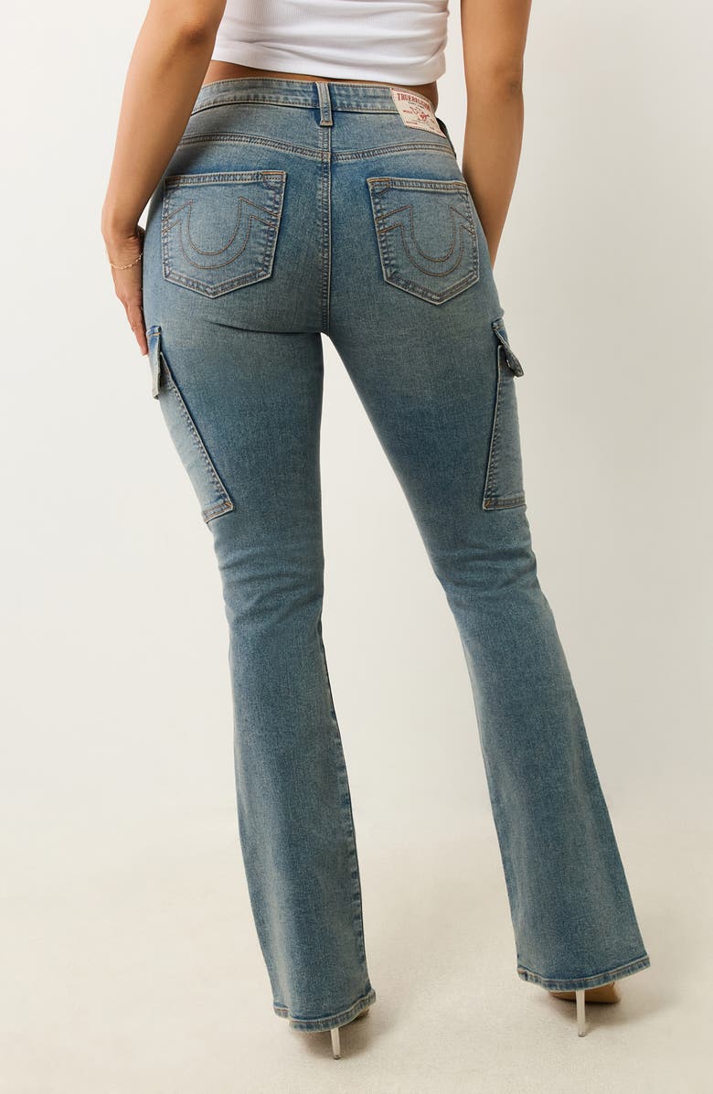 True Religion Cargo Bootcut Jeans, Alternate, color, 