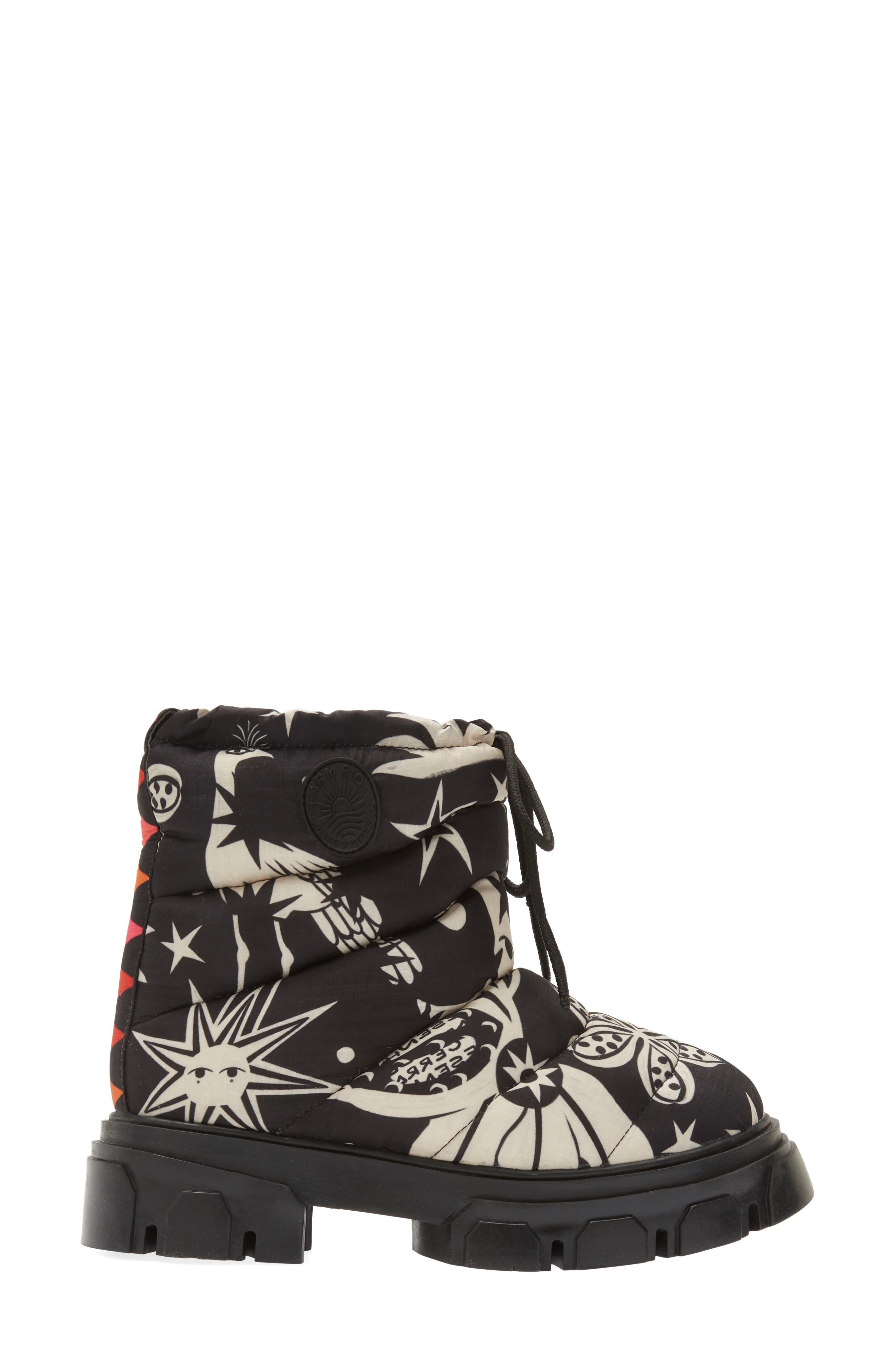 FARM Rio Lug Sole Puffer Bootie, Alternate, color, 