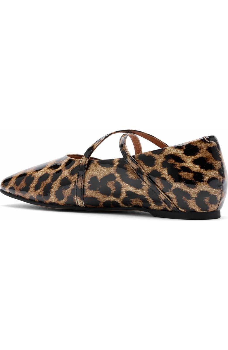 MARC NOLAN Billie Patent Leather Mary Jane Flats, Alternate, color, Leopard