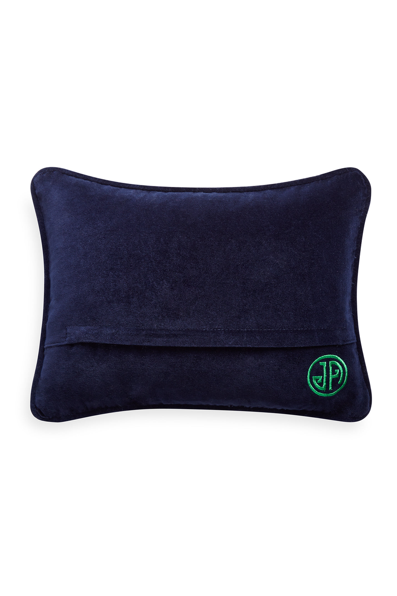 Honest Lawyer Needlepoint Pillow, Alternate, color, Blue/Green