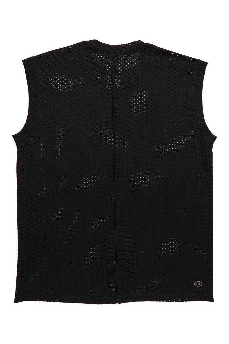 x Champion Sleeveless Mesh T-Shirt, Alternate, color, MESH BLACK